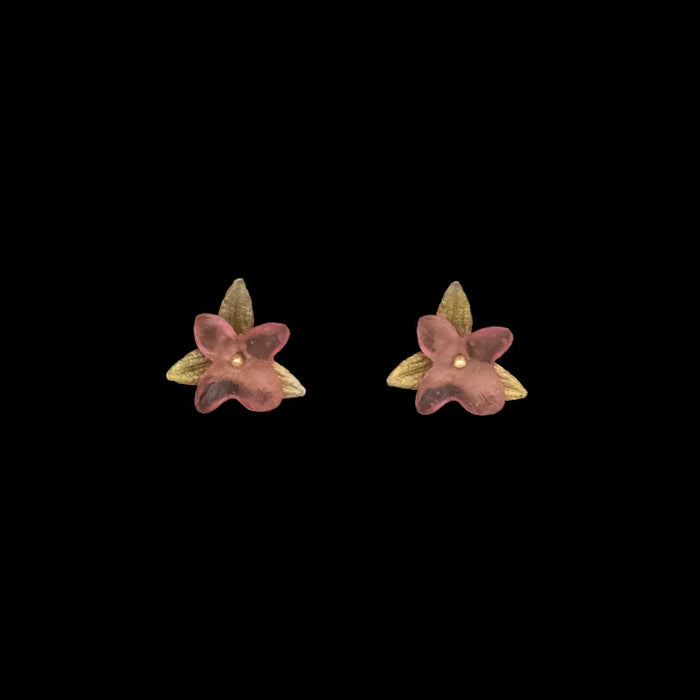 Pink Hydrangea Earrings - Pink