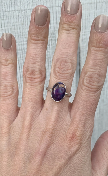 Oval Mojave Purple Blue Ring