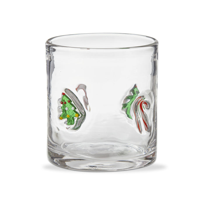 Christmas Icon Double Old Fashioned Glass