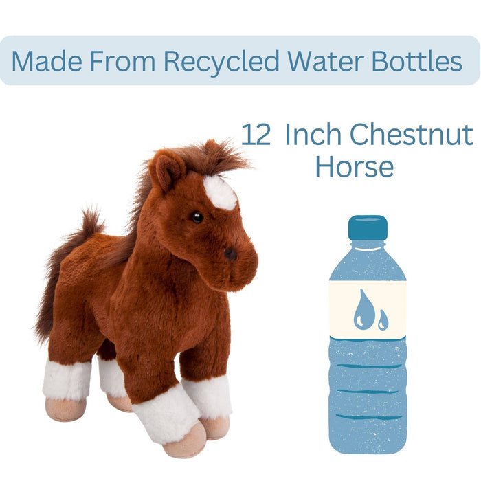 12" (30cm) Standing Chestnut Horse Farm/Barnyard Animal