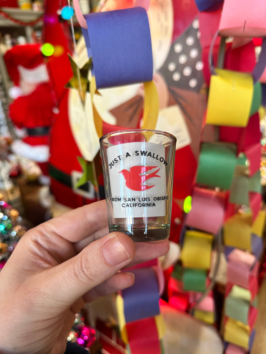 Just A Swallow San Luis Obispo Shot Glass