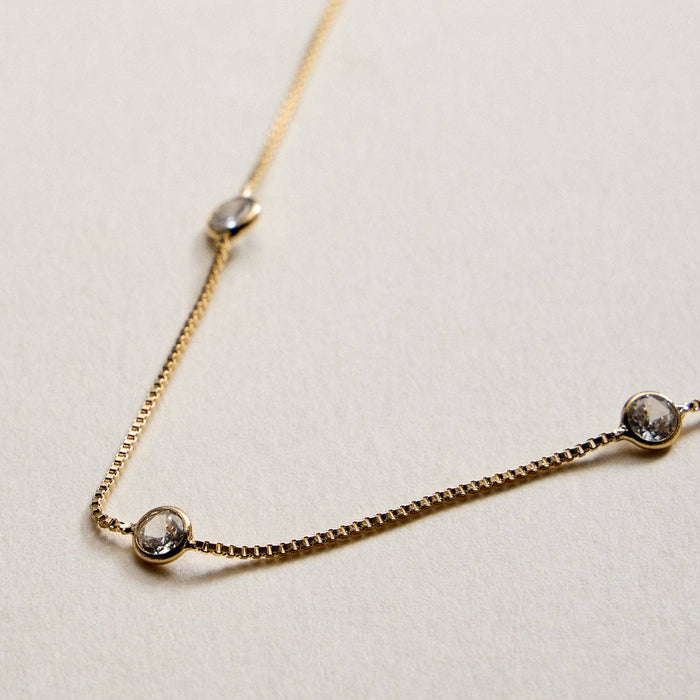 Gold Filled cubic zirconia Necklace