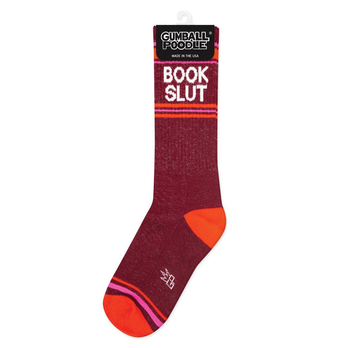 Book Slut Gym Crew Socks - Funny Gift for Book Lovers