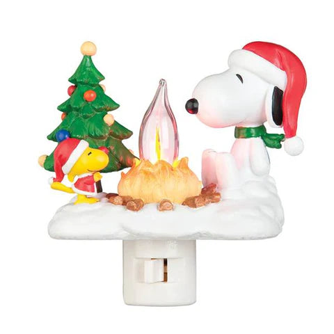 Snoopy + Woodstock Campfire Night Light