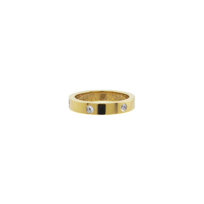 Waterproof Gold Tennis Ring Band