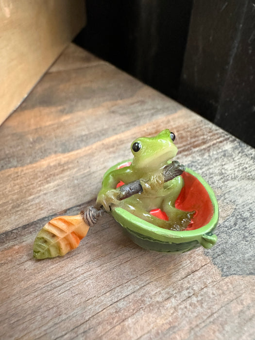 Frog Boat Watermelon - Terrarium Decor