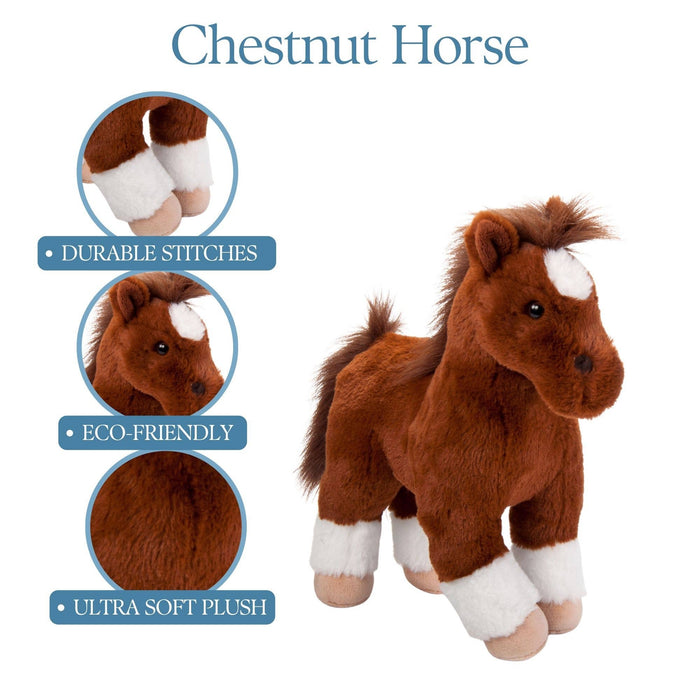 12" (30cm) Standing Chestnut Horse Farm/Barnyard Animal