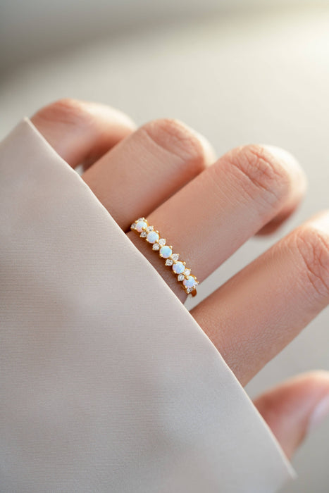 Opal Stephanie Stacking Ring