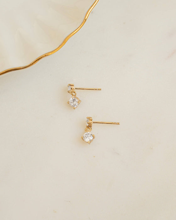 CZ Charm Studs