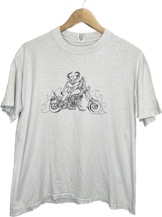 M/L 80s Custom Craft Buellton Cycles Motorcycle Chopper T-Shirt