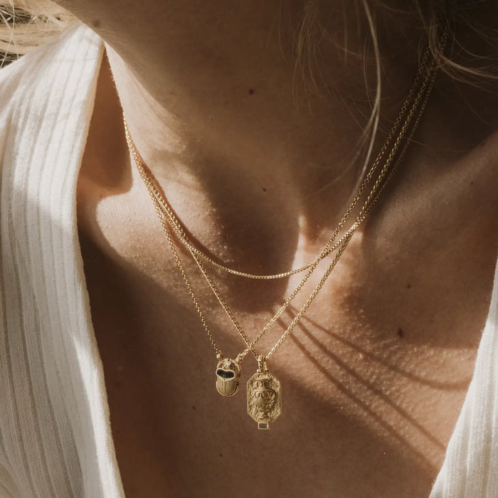 Belinda Scarab Pendant Necklace