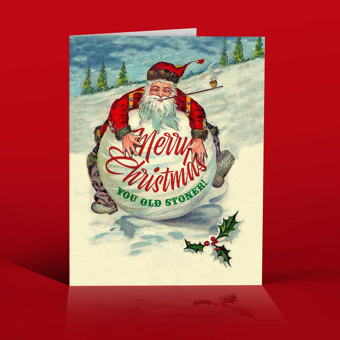 STONER SANTA Christmas Card