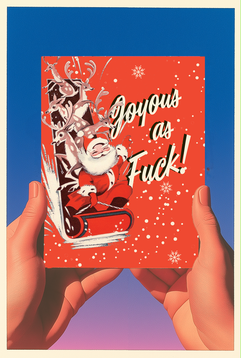 JOYOUS SLEIGH  christmas card