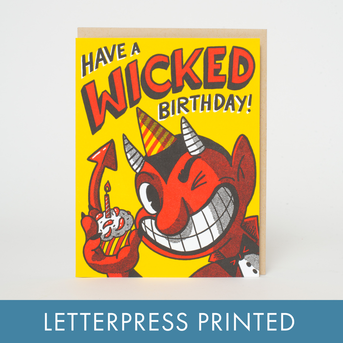 Birthday Devil Card