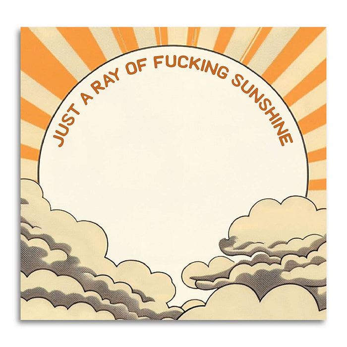 Funny Sarcastic Sticky Note Pad - Ray of Sunshine