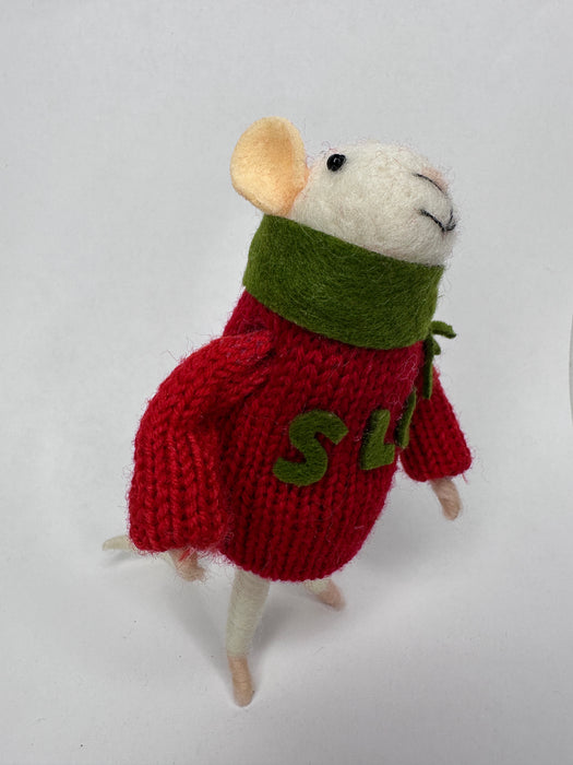 SLO San Luis Obispo Christmas Mouse Ornament