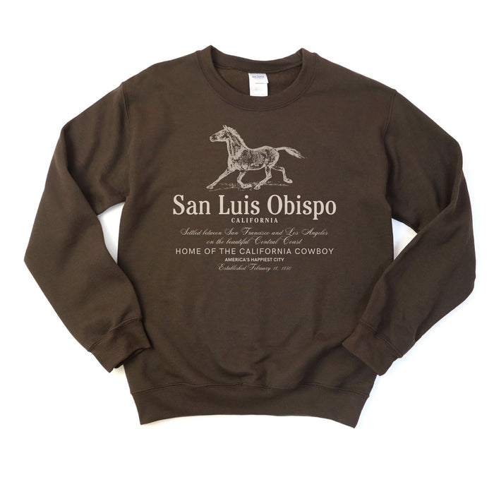 San Luis Obispo California Cowboy Sweatshirt