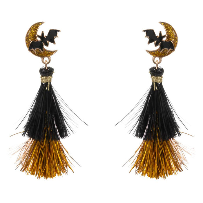 Halloween Characters w Tassel Post Earring