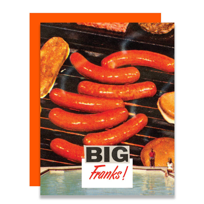 Summer Thank You-Big Franks Vintage Hot Dog Collage