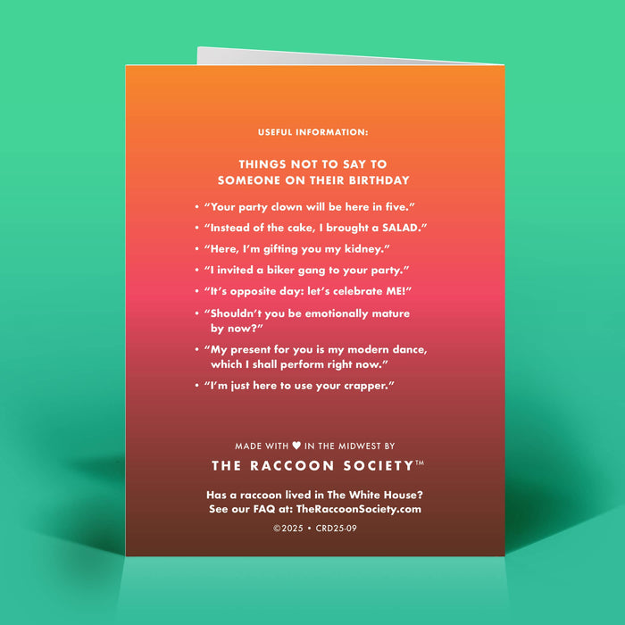 Summon Demons Birthday Card