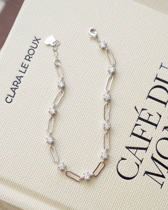 Link & CZ Bracelet