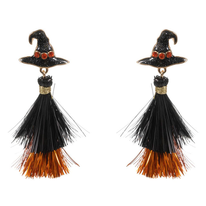 Halloween Characters w Tassel Post Earring