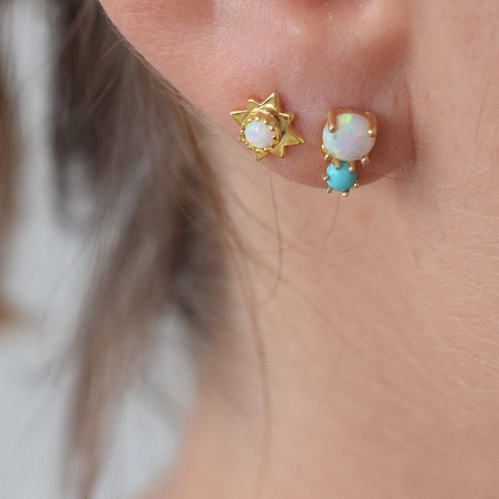 Opal Starburst Studs