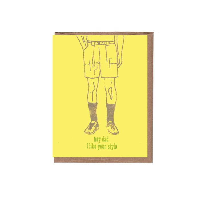 Black Socks Dad Father's Day Greeting Card