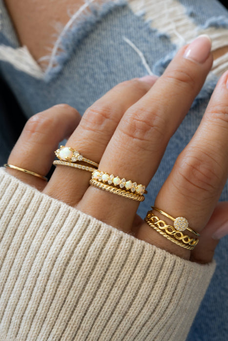 Opal Stephanie Stacking Ring