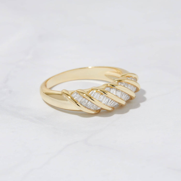 Baguette Croissant Ring
