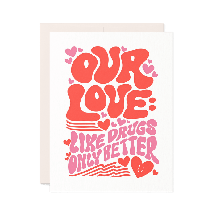 Our Love | Retro Anniversary Card