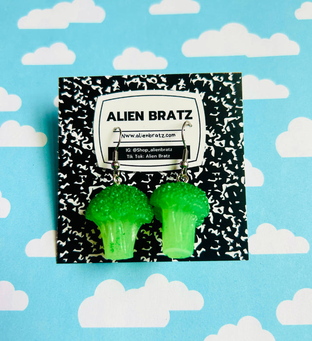 Broccoli Earrings Food Earrings