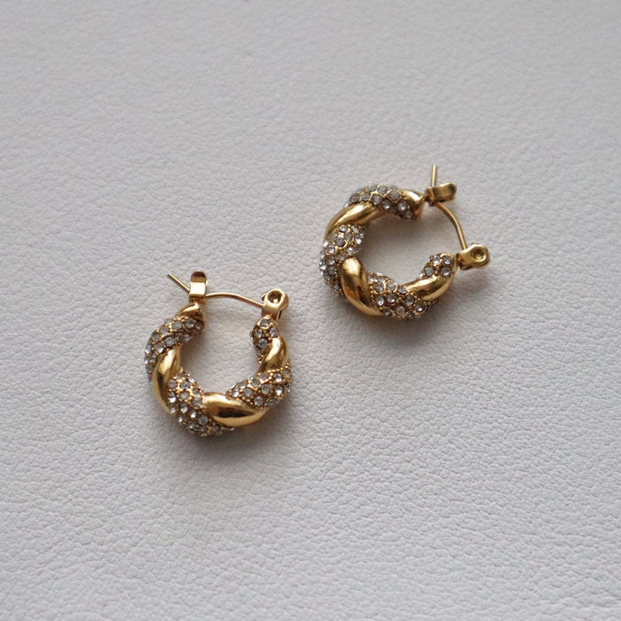 Mia Hoops | Small CZ Hoops