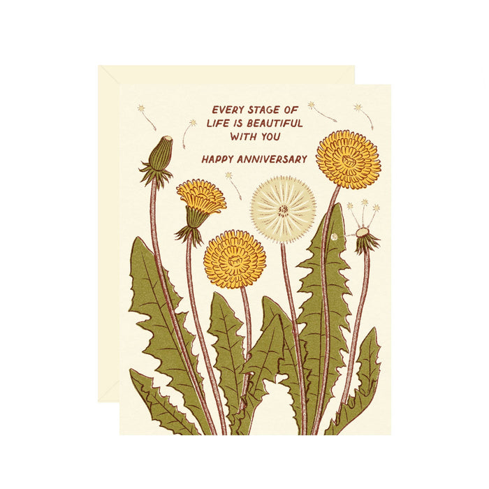 Anniversary Dandelion Greeting Card