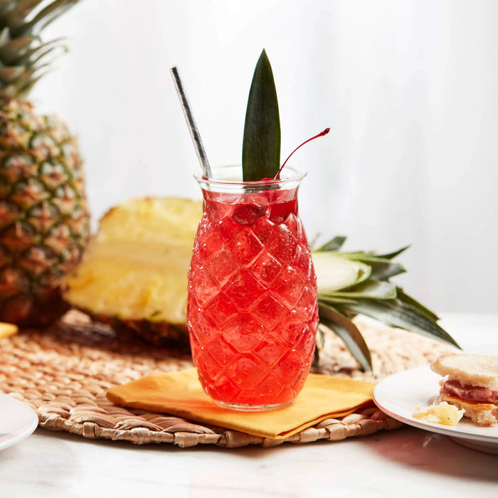 Tiki Pineapple Glass
