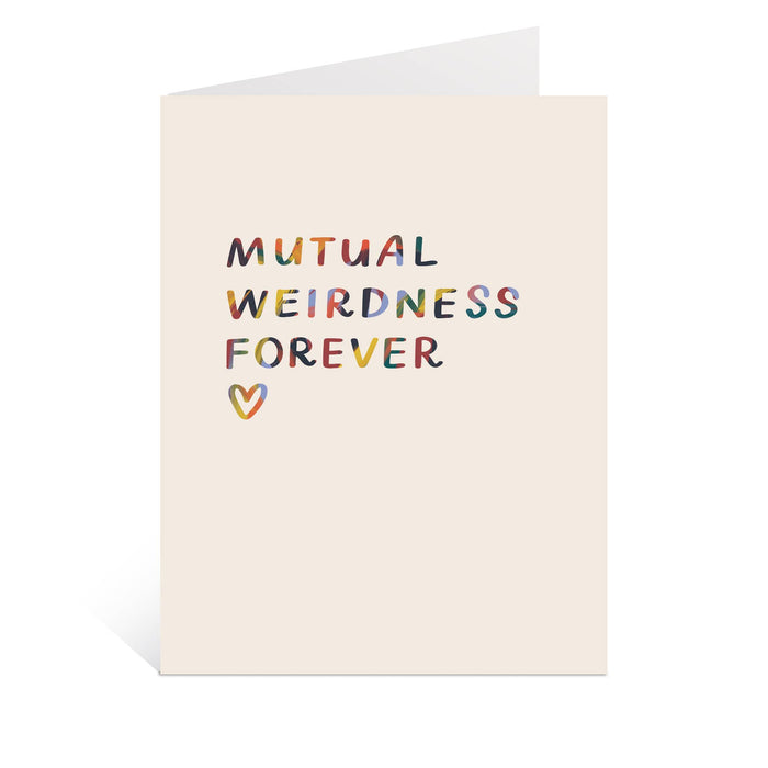 Mutual Weirdness Forever Card | Anniversary Card, Funny Card