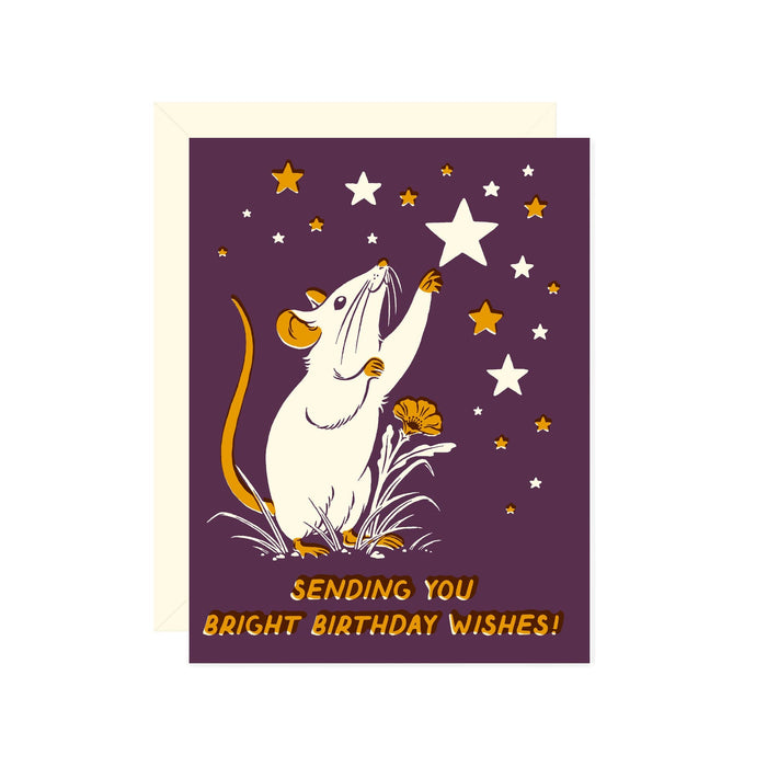 Mouse Birthday Wishes Card