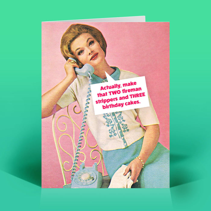 STRIPPERS + CAKE Card