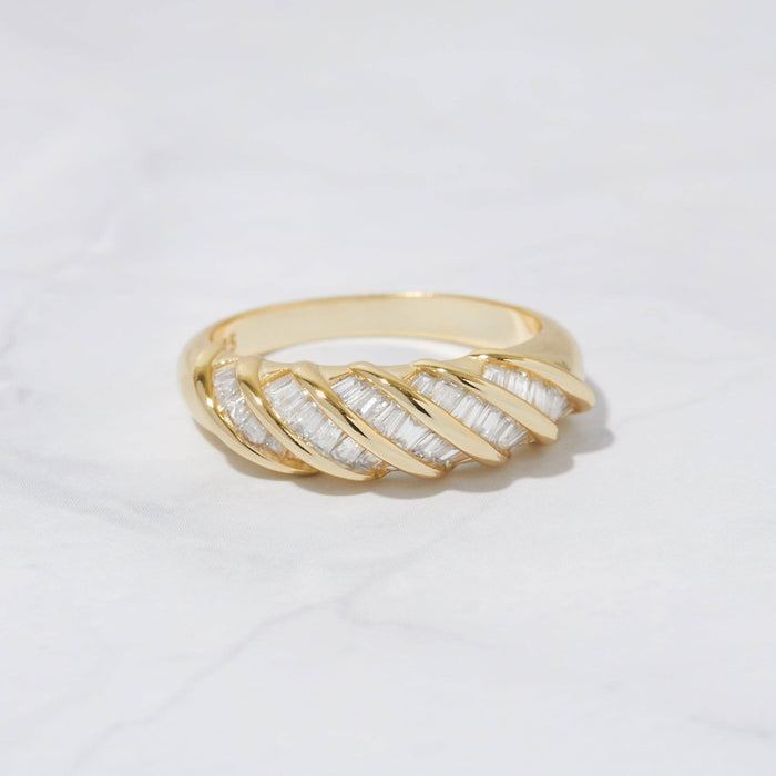 Baguette Croissant Ring