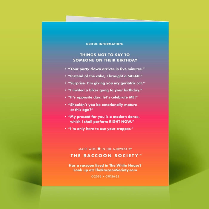 Jesus Told Me Birthday Card