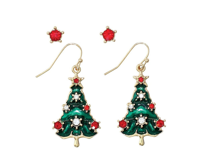 Crystal Tree Earrings