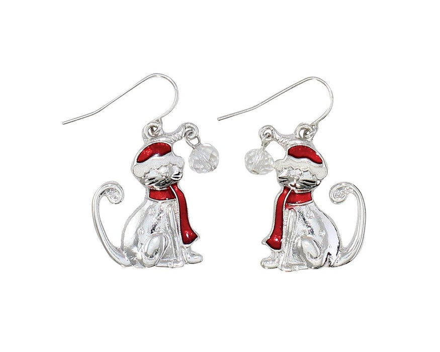 Silver Santa Hat Cats