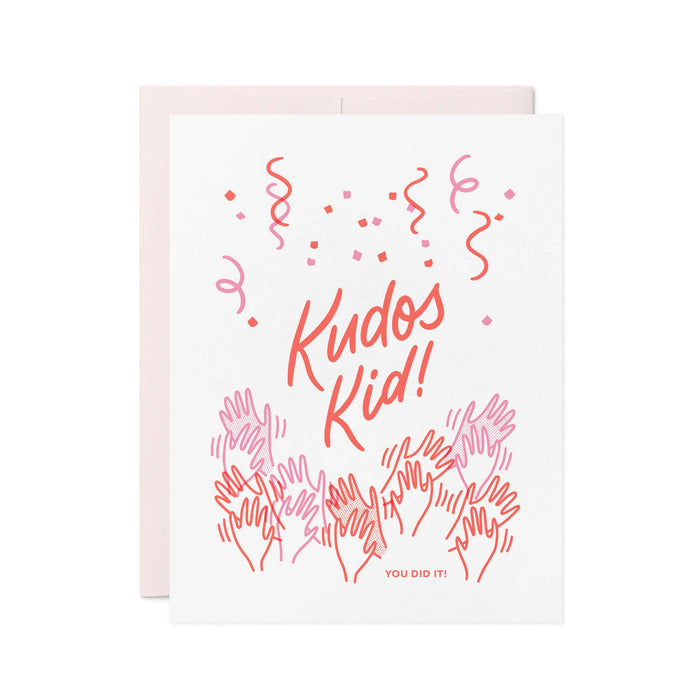 Kudos Kid |  Fun Congratulations Graduation Letterpress Card