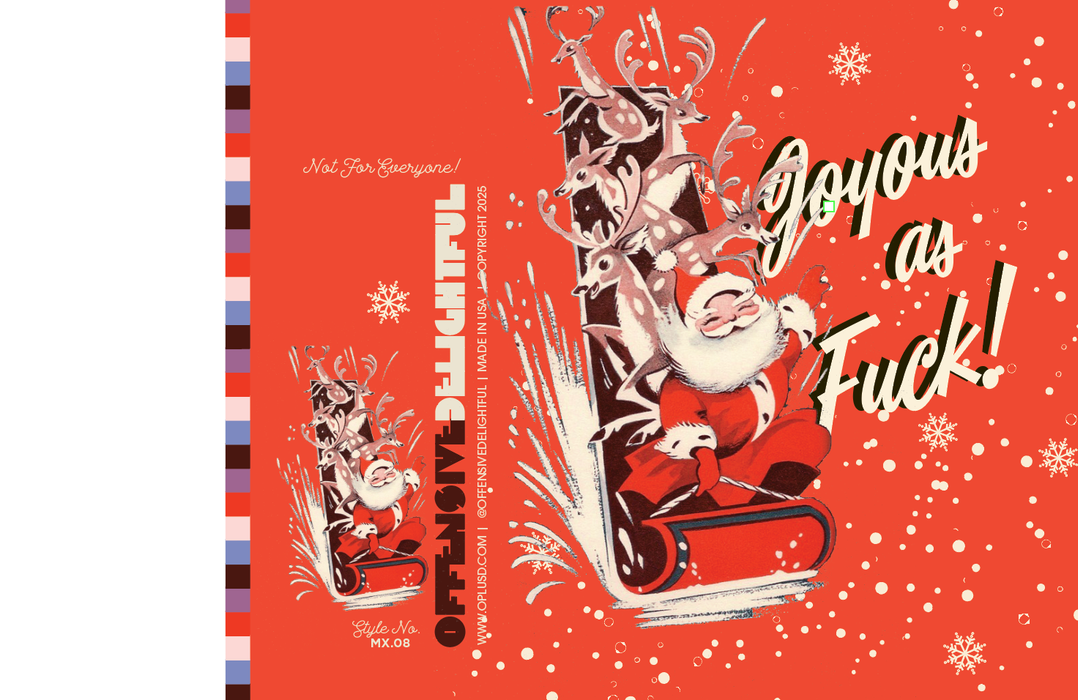 JOYOUS SLEIGH  christmas card
