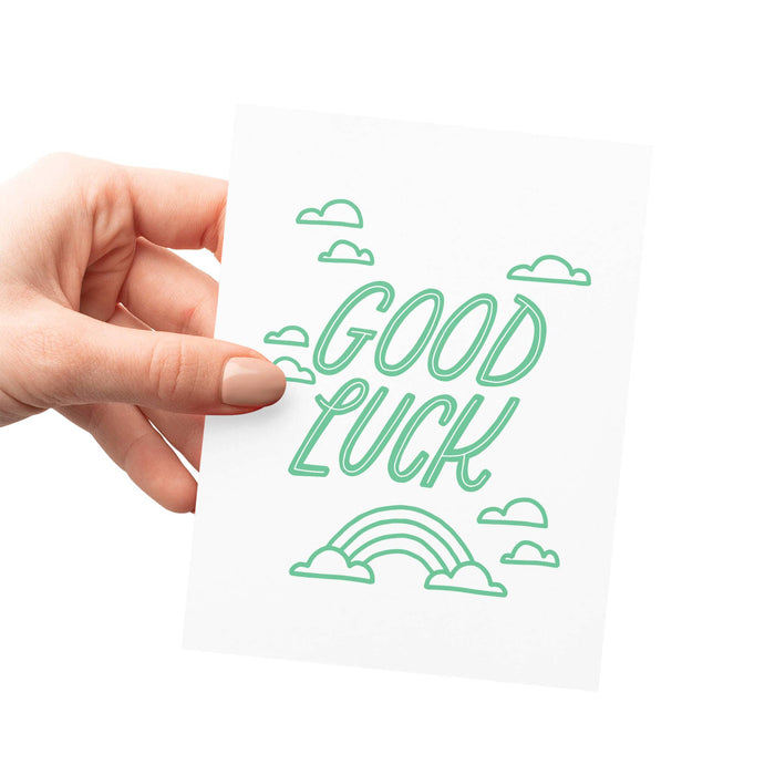 Good Luck Rainbow | Letterpress Encouragement Card