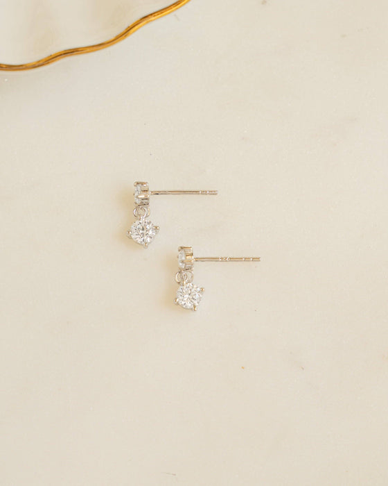 CZ Charm Studs