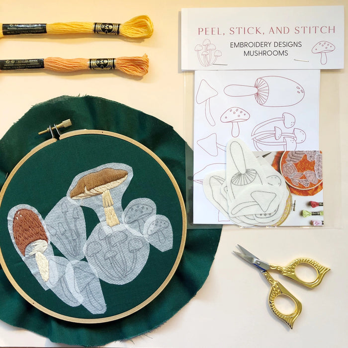 DIY Embroidery Pattern - Mushroom Designs