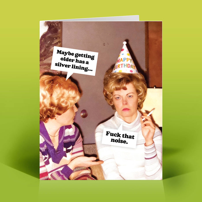 Silver Lining Birthday Card