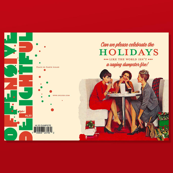 DUMPSTER FIRE HOLIDAYS! christmas card