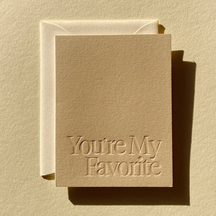 You're My Favorite No. 03 Card